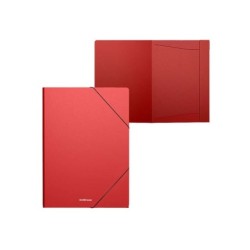 Cartelle con patta A4 Erichkrause Matt Classic - Realizzate in polipropilene - Colore rosso 4pz 4pz