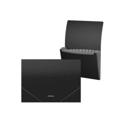 Erichkrause Clasificadores Matt Classic - 12 Fundas - Tamaño A4 - Color Negro