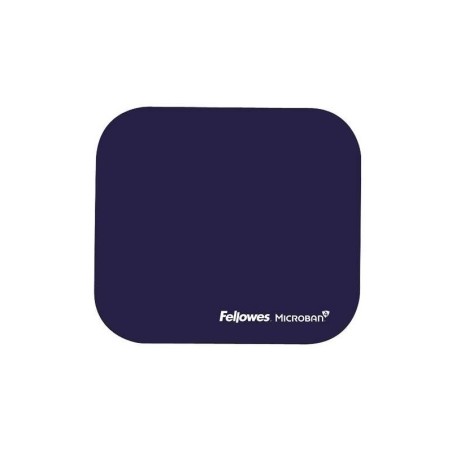 Tappetino per mouse Fellowes con Microban - Protezione antibatterica - Base in gomma - 23,2x19,9 cm - Colore blu