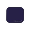 Tappetino per mouse Fellowes con Microban - Protezione antibatterica - Base in gomma - 23,2x19,9 cm - Colore blu