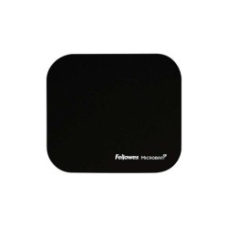 Fellowes Alfombrilla para Raton con Microban - Proteccion Antibacteriana - Base de Goma - 23.2x19.9cm - Color Negro