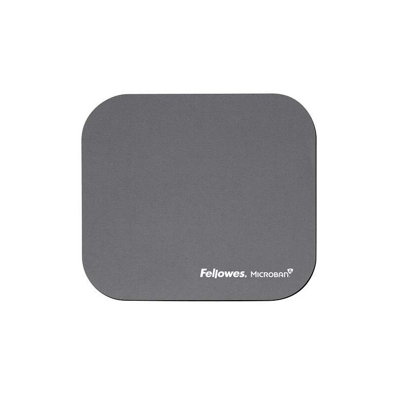 Tappetino per mouse Fellowes con Microban - Protezione antibatterica - Base in gomma - 23,2x19,9 cm - Colore grigio Tappetino per mouse Fellowes con Microban - Protezione antibatterica - Base in gomma - 23,2x19,9 cm - Colore grigio
