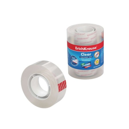 Erichkrause Cinta Adhesiva Clear - 18mmx33m - Transparente
