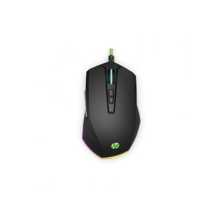HP 200 Pavilion Raton Gaming USB 3200dpi - 5 Botones Personalizables - Iluminacion LED - Uso Diestro - Color Negro