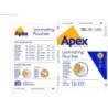 Fellowes Apex Confezione da 100 buste plastificatrici lucide A3 - 75 micron - Alta qualità - Trasparente