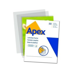 Fellowes Apex Pack de 100 Fundas para Plastificar A3 - 125 Micras - Acabado Alta Calidad - Transparente