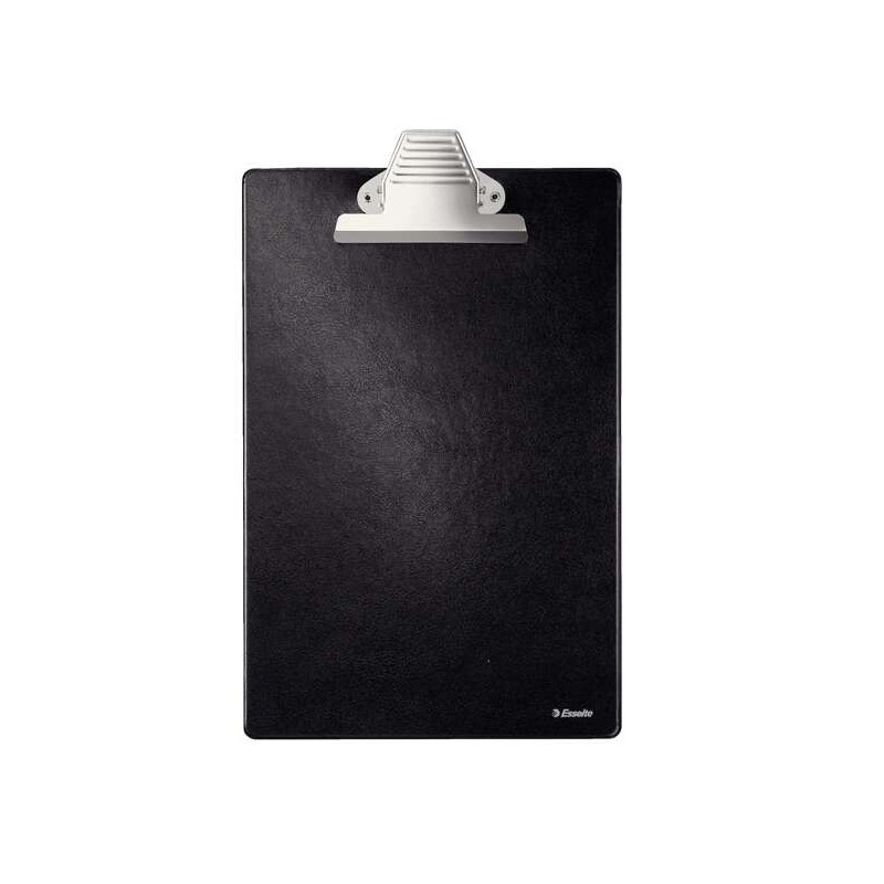 Cartella con base rivestita in plastica Esselte con clip - Formato A4 - Colore nero Cartella con base rivestita in plastica Esselte con clip - Formato A4 - Colore nero