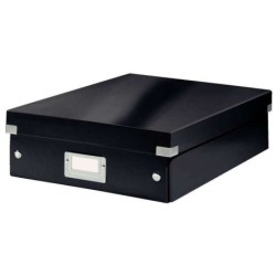 Leitz Click &amp; Store Wow scatola organizer media - 2-4 scomparti - nera
