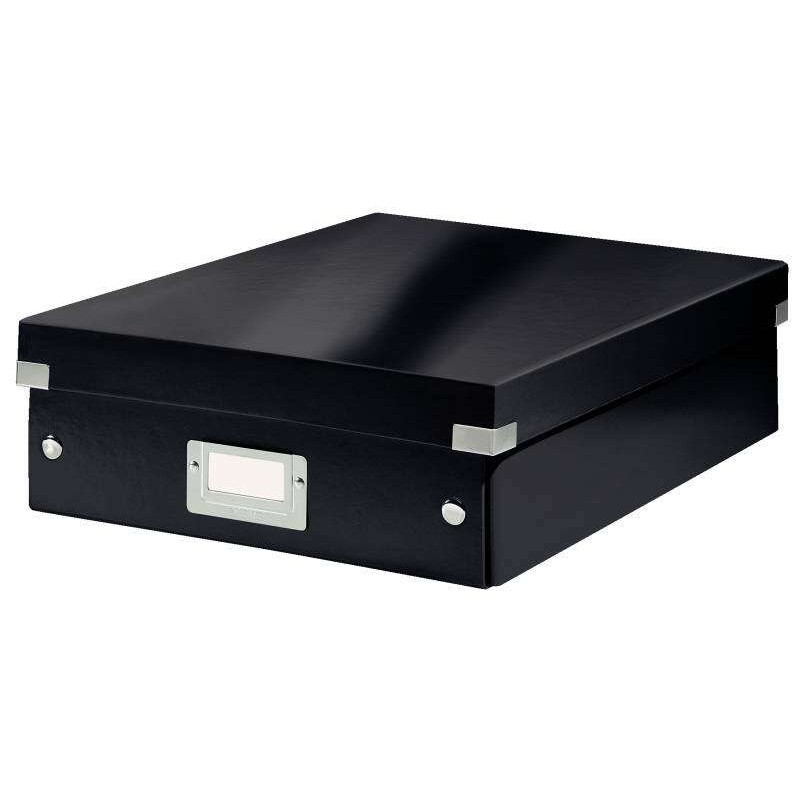 Leitz Click & Store Wow scatola organizer media - 2-4 scomparti - nera Leitz Click & Store Wow scatola organizer media - 2-4 scomparti - nera