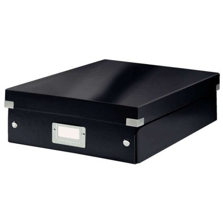 Leitz Click &amp; Store Wow scatola organizer media - 2-4 scomparti - nera