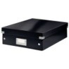 Leitz Click &amp; Store Wow scatola organizer media - 2-4 scomparti - nera