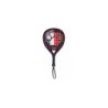 Racchetta da paddle Kelme Shark - Forma mista - Telaio 100% carbonio - Faccia 100% fibra di carbonio - Nucleo in Eva Xtra Soft