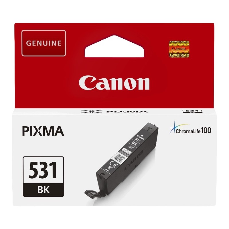 Cartuccia d'inchiostro originale nero Canon CLI531 - 6118C001/CLI531BK