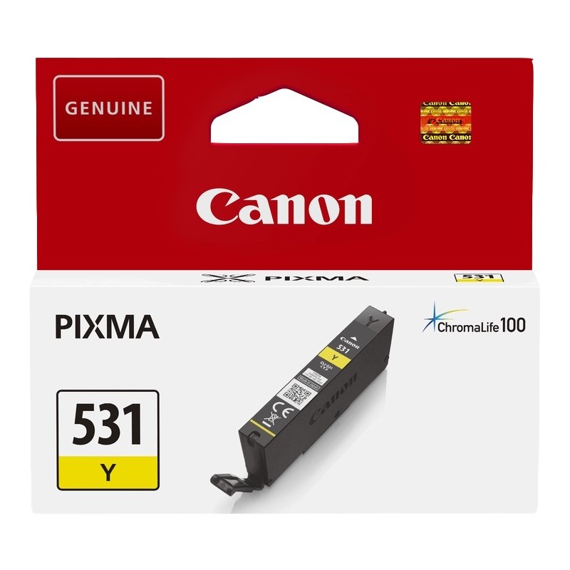 Cartuccia d'inchiostro originale gialla Canon CLI531 - 6121C001/CLI531Y