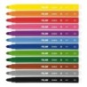 Milan Pack de 12 Rotuladores - Punta Conica 5mm - Tinta al Agua - Lavable - Colores Surtidos