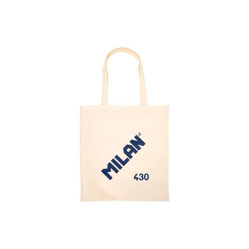 Milan Serie 1918 Tote Bag Bolsa de Tela - Tamaño 50x38x41cm - Asa Larga 27cm - Tejido 'ripstop' - Color Beige Milan Serie 1918 Tote Bag Bolsa de Tela - Tamaño 50x38x41cm - Asa Larga 27cm - Tejido 'ripstop' - Color Beige