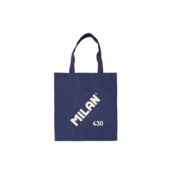 Borsa tote Bag in stoffa serie Milano 1918 - Dimensioni 50x38x41 cm - Manico lungo 27 cm - Tessuto 'Ripstop' - Colore Blu scuro