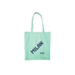 Milan Serie 1918 Tote Bag Bolsa de Tela - Tamaño  50x38x41cm - Asa Larga 27cm - Tejido 'ripstop' - Color Verde