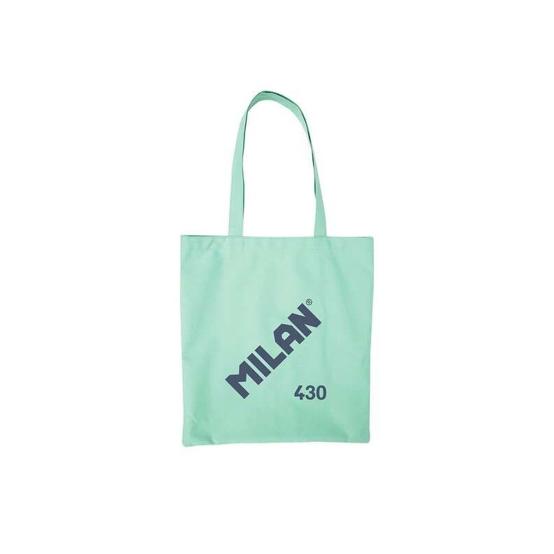 Milan Serie 1918 Tote Bag Bolsa de Tela - Tamaño 50x38x41cm - Asa Larga 27cm - Tejido 'ripstop' - Color Verde Milan Serie 1918 Tote Bag Bolsa de Tela - Tamaño 50x38x41cm - Asa Larga 27cm - Tejido 'ripstop' - Color Verde