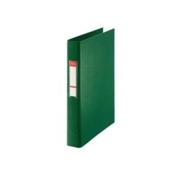 Raccoglitore ad anelli Esselte - Formato Folio - Capacità di 190 fogli - 2 Anelli da 25 mm - Colore verde 6pz 6pz