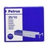 Petrus Scatola da 1000 Punti Metallici 25/10 Zincati - Fino a 60 Fogli - Perno da 10 mm