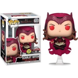 Funko Pop Marvel WandaVision Scarlet Witch Ed si illumina al buio - Figura in vinile - Altezza 9 cm circa.