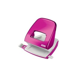 Petrus Perforatrice da 62 fori - Fino a 30 fogli - Segni di formato - Perforatori da 5,5 mm - Colore fucsia