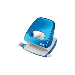 Petrus Perforatrice da 62 fori - Fino a 30 fogli - Segni di formato - Perforatori da 5,5 mm - Colore blu