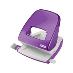 Petrus Perforatrice da 62 fori - Fino a 30 fogli - Segni di formato - Perforatori da 5,5 mm - Colore viola metallizzato