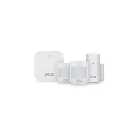Pacchetto sensori SPC composto da sensore per porte e finestre, sensore di movimento e relativo gateway basato sulla tecnologia 