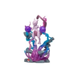 Jazwares Select Pokemon Mewtwo Deluxe - Figura da collezione - Effetti di luce - Altezza 25 cm circa.