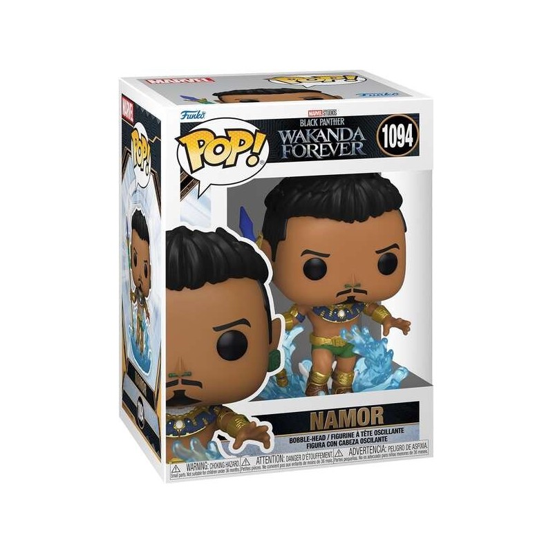 Funko Pop Marvel Black Panther Wakanda Forever Namor - Figura in vinile - Altezza 9 cm circa. Funko Pop Marvel Black Panther Wakanda Forever Namor - Figura in vinile - Altezza 9 cm circa.