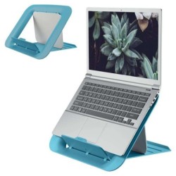 Supporto per laptop regolabile Leitz Ergo Cozy - Design ergonomico - Altezza regolabile - Colore blu