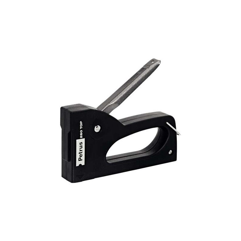 Petrus 260 Chiodatrice/cucitrice superiore - Per graffette da 530/4-6-8 mm - Caricamento posteriore - Colori assortiti Petrus 260 Chiodatrice/cucitrice superiore - Per graffette da 530/4-6-8 mm - Caricamento posteriore - Colori assortiti
