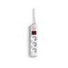 Presa Multipresa Salicru SPS SAFE 3 Protezioni Elettriche Attive di Ultima Generazione - 3 Prese Schuko - Colore Bianco