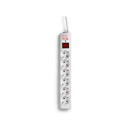 Presa Multipresa Salicru SPS SAFE 6 Protezioni Elettriche Attive di Ultima Generazione - 6 Prese Schuko - Colore Bianco