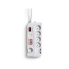 Presa Multipresa Salicru SPS SAFE Master Protezioni Elettriche Attive di Ultima Generazione - 5 Prese Schuko - Colore Bianco