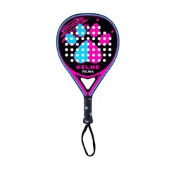 Kelme Felina Pala de Padel - Forma Lagrima - Marco y Cara 100% Fibra de Vidrio - Nucleo Goma Eva XtraSoft