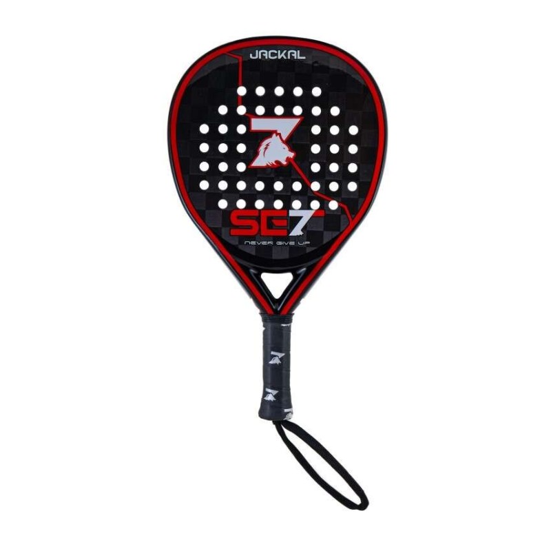 Set di racchette da padel Jackal - Forma a goccia - Telaio 100% carbonio - Faccia 100% carbonio 18K - Nucleo in gomma Eva Soft U Set di racchette da padel Jackal - Forma a goccia - Telaio 100% carbonio - Faccia 100% carbonio 18K - Nucleo in gomma Eva Soft U