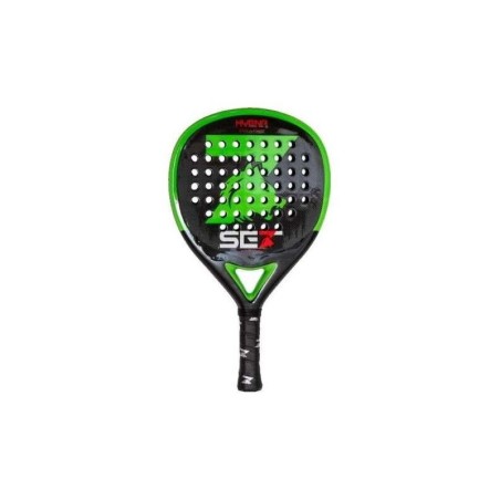 Set di racchette da padel Hyena - Forma rotonda - Telaio 100% carbonio - Faccia 100% carbonio 3K - Nucleo in gomma Eva extra mor