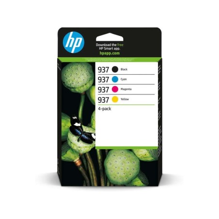 Confezione da 4 cartucce d'inchiostro originali HP 937 nero, giallo, magenta e ciano - 6C400NE