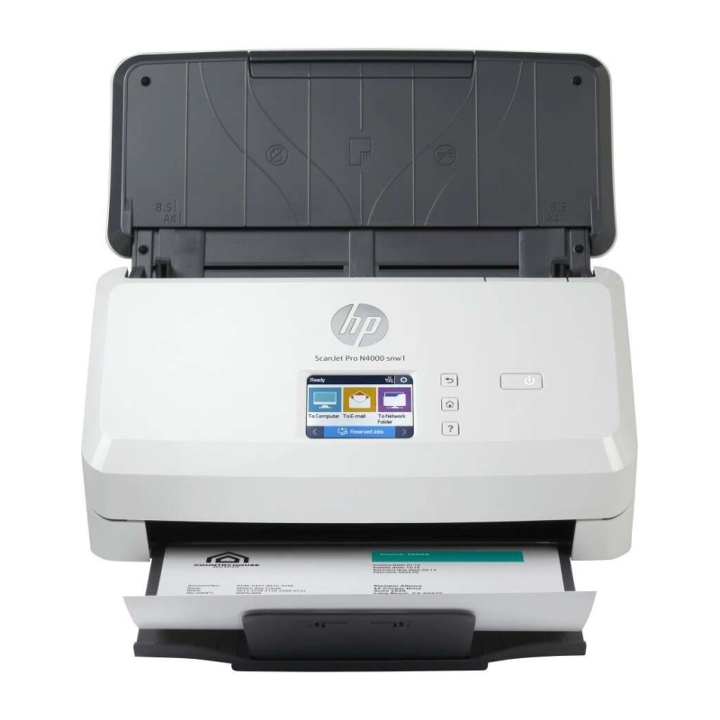 Scanner per documenti WiFi HP ScanJet Pro 4000 snw1 - Fino a 40 ppm - Alimentatore automatico - Fronte-retro Scanner per documenti WiFi HP ScanJet Pro 4000 snw1 - Fino a 40 ppm - Alimentatore automatico - Fronte-retro