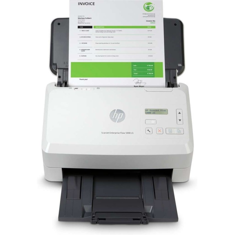 Scanner per documenti HP ScanJet Enterprise Flow 5000 s5 - Fino a 65 ppm - Alimentatore automatico - Fronte-retro Scanner per documenti HP ScanJet Enterprise Flow 5000 s5 - Fino a 65 ppm - Alimentatore automatico - Fronte-retro