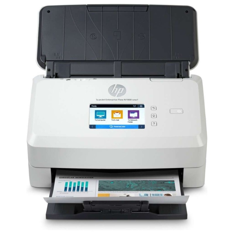 Scanner per documenti WiFi HP ScanJet Enterprise Flow 7000 snw1 - Fino a 75 ppm - Alimentatore automatico - Fronte-retro Scanner per documenti WiFi HP ScanJet Enterprise Flow 7000 snw1 - Fino a 75 ppm - Alimentatore automatico - Fronte-retro