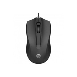 HP Wired 100 Raton USB 1600dpi - 3 Botones - Uso Ambidiestro - Color Negro