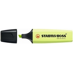 Stabilo Boss 70 Pennarello fluorescente pastello - Linea tra 2 e 5 mm - Ricaricabile - Inchiostro a base acqua - Colore Lime Spa