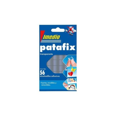 Imedio Patafix Masilla Adhesiva Transparente - Fuertes, Limpias y Removibles - 56 Piezas