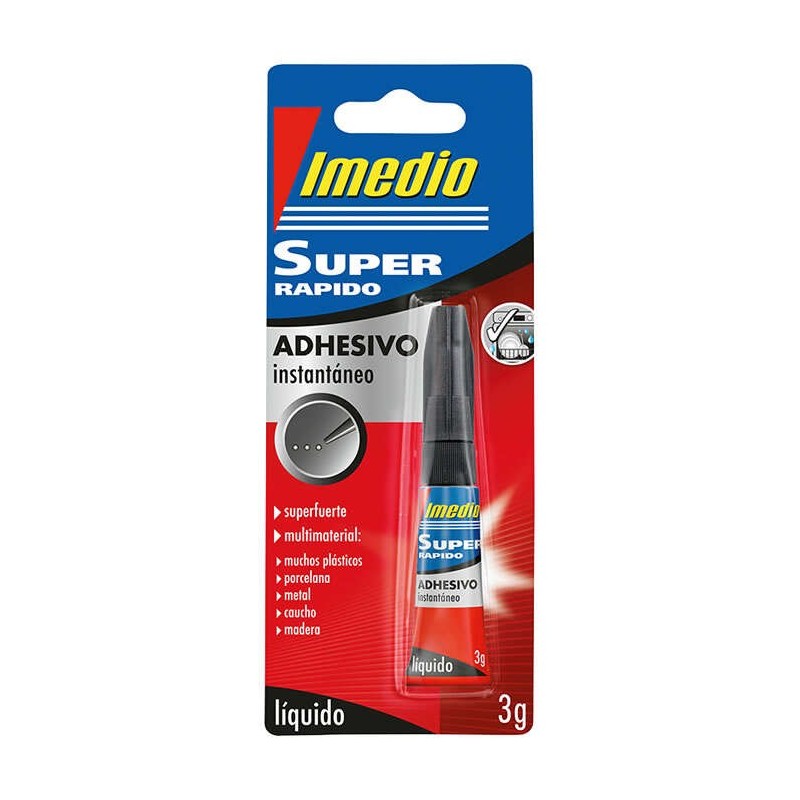 Colla Imedio Super Rapida Istantanea 3gr - Trasparente - Multimateriale 10pz 10pz Colla Imedio Super Rapida Istantanea 3gr - Trasparente - Multimateriale 10pz 10pz
