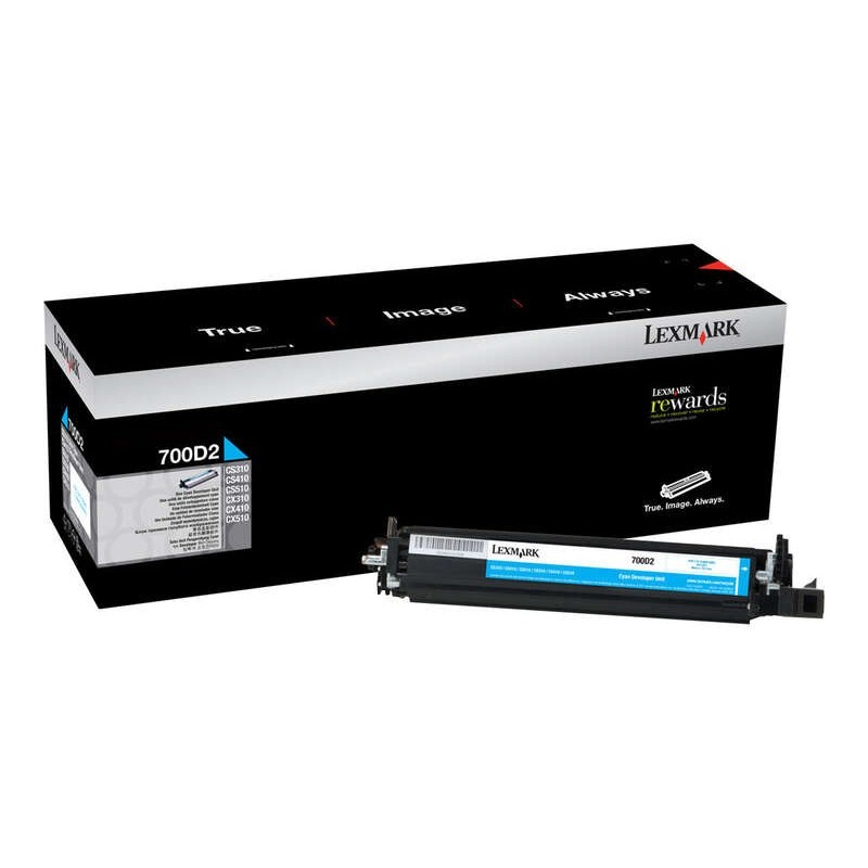 Sviluppatore originale ciano Lexmark CS310/CS410/CS510/CX310/CX410/CX510 - 70C0D20/700D2 Sviluppatore originale ciano Lexmark CS310/CS410/CS510/CX310/CX410/CX510 - 70C0D20/700D2