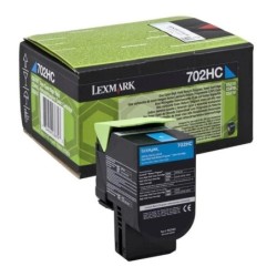 Cartuccia toner ciano originale Lexmark CS310/CS410/CS510 - 70C2HC0/70C2HCE/70C0H20/702HC